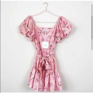 NWOT LOVESHACKFANCY X TARGET PINK FLORAL DRESS 6